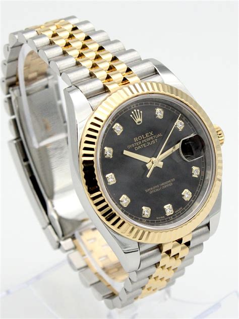 rolex black diamond dial